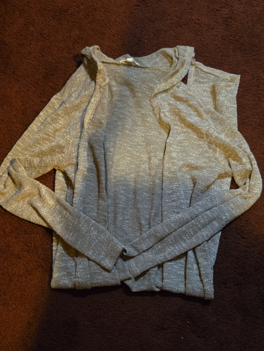Rolla Coster metallic beige knit cardigan